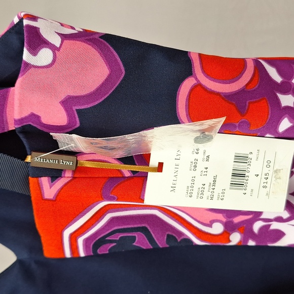 NWT Melanie Lyne Muse Halter Colorful Dress 4 - Picture 5 of 8